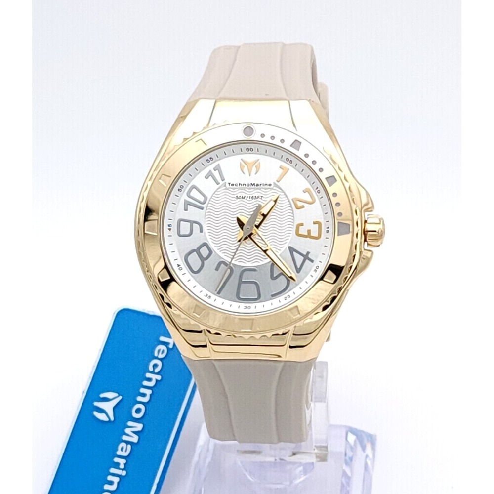 Invicta TechnoMarine Lusso Mare TM-225046 Gold Taupe Watch 44mm